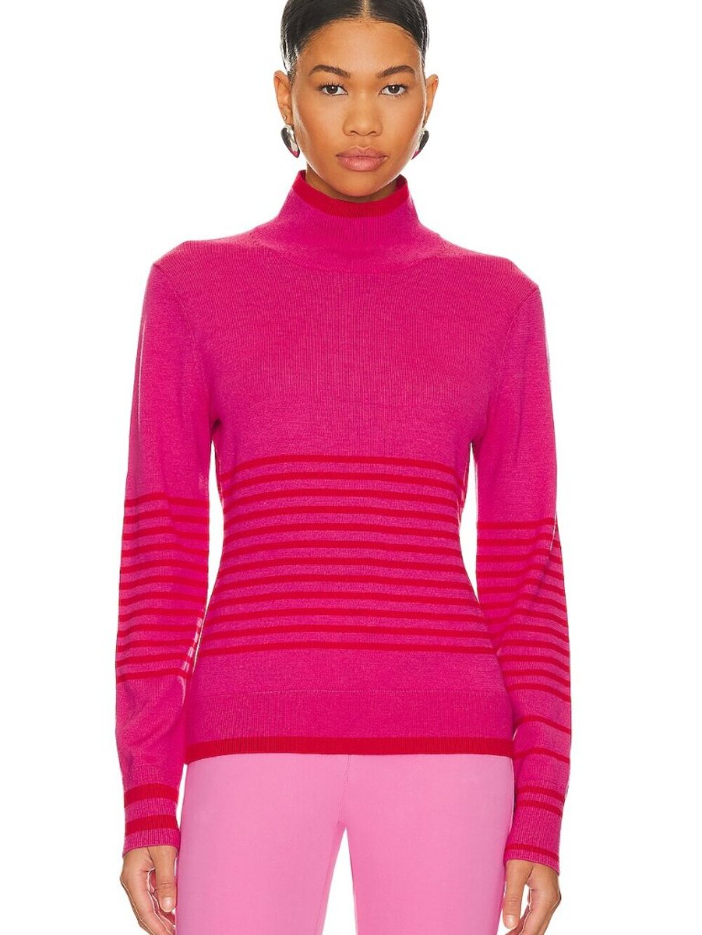 NWT ERIN SNOW Jackie Merino Wool Mock Neck Sweater | Small